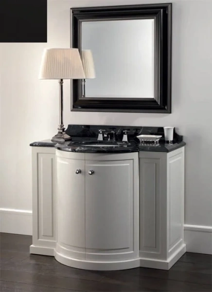 Тумба с мраморной столешницей, цвет полуглянцевый Dark Grey, мрамор Botticino Fiorito, Devon&Devon Clarence EFCLARDGBF (детальная фотография)