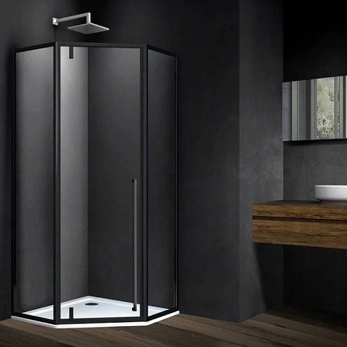Душевой уголок Vincea Penta 100x100 см черный - фото 3