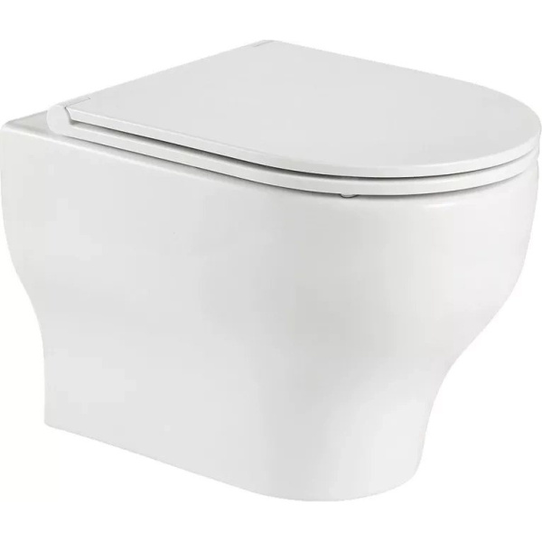 Унитаз подвесной BelBagno Lucie безободковый BB063CHR (детальная фотография)