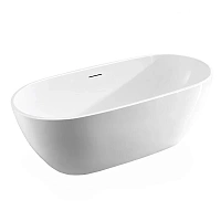 Ванна акриловая Vincea VBT-408-1500, 150 x 80 см, щелевой перелив, цвет белый