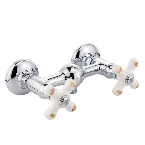 Смеситель для душа Migliore Provance 194 белые керамические ручки (детальная фотография)