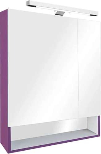 Зеркальный шкаф с подсветкой Roca The Gap 70 см фиолетовый - фото 2
