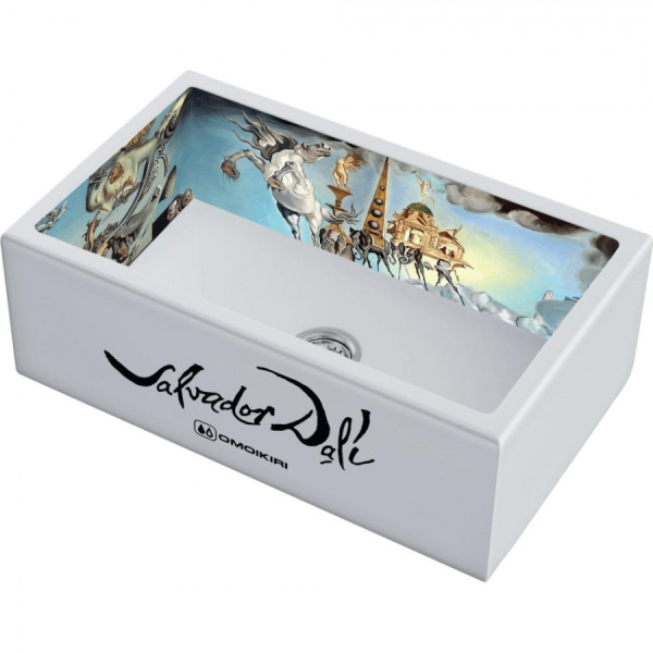 Мойка для кухни Omoikiri Mikura 76-DALI 76 см белая 4993023 (детальная фотография)