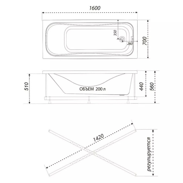 Схема (детальная фотография), 160x70 см