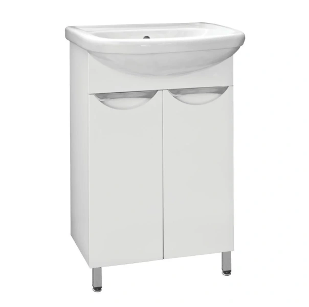 Тумба с раковиной напольная Style Line Жасмин ЛС-00000033 55 см с дверцами (детальная фотография)