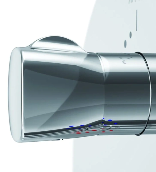 Смеситель для душа AM.PM Spirit 2.1 монтируемый в стену с термостатом, хром F71A85500 (детальная фотография), с термостатом