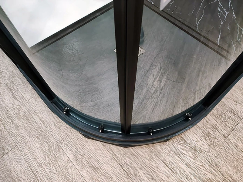 Душевой уголок RGW Classic CL-53B 90х90 см профиль черный 06095399-14 (детальная фотография), прозрачные