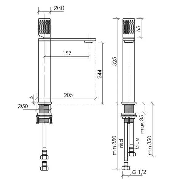 Смеситель для раковины Sancos Nexus брашированное золото SC9012BG (детальная фотография), для раковины
