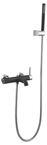 Смеситель для ванны Boheme Uno черный хром - фото 7