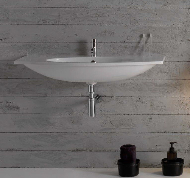 Раковина Globo 4all MD080 MD080.BI (детальная фотография), современные, hi-tech