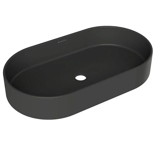 Раковина Aqueduto ESPIRAL 60 см черная матовая - фото 1