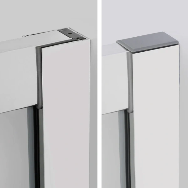 Душевой уголок WasserKRAFT Main 90х90 см профиль хром 41S01 (детальная фотография), раздвижные