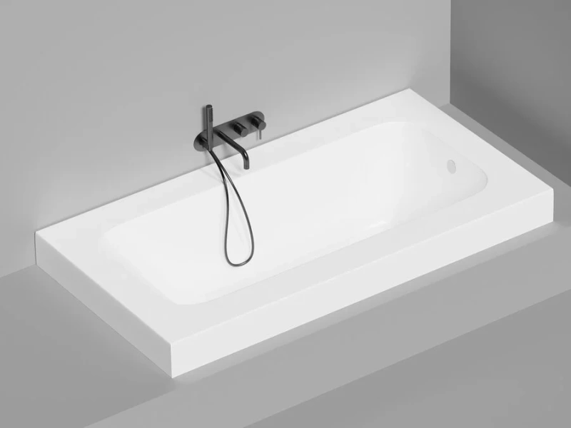 Ванна из искусственного камня Salini Orlando Vasta 1020 190x100 см встраиваемая (детальная фотография), нет в наличии