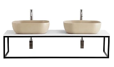 Консоль для раковины BelBagno Etna-Kraft 120 см черная матовая