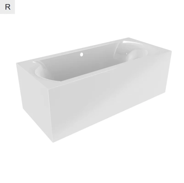Акриловая ванна Riho Linares Plug & Play B141010005/B141011005, 170 x 75 см, левая/правая, цвет белый (детальная фотография), прямоугольные