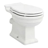 Чаша для унитаза ArtCeram Hermitage белая, выпуск в стену