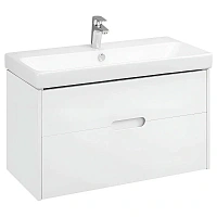 Тумба под раковину подвесная Акватон Оливия 90 см белая матовая