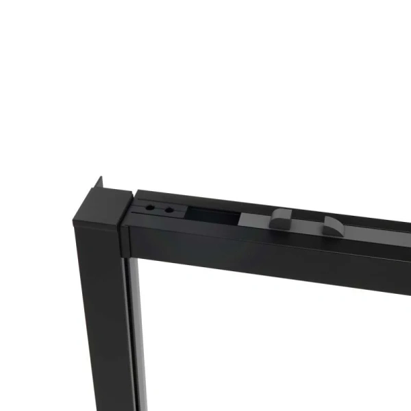 Душевой уголок Vincea Slim Soft 140х90 см профиль черный VSR-1SS9014CLB (детальная фотография), раздвижные