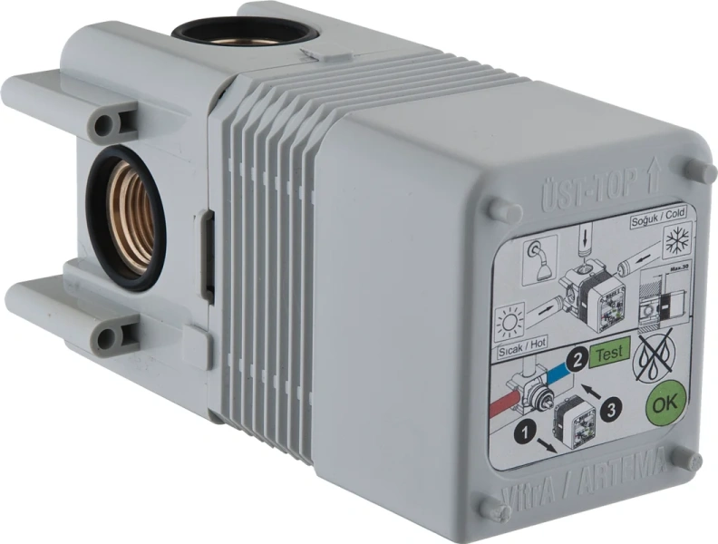 Внутренняя часть смесителя VitrA Minibox на 1 направление A42213 (детальная фотография)