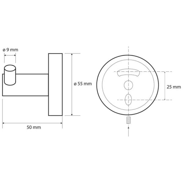 Крючок для ванной Bemeta Omega двойной 104206032 (детальная фотография), современные, hi-tech