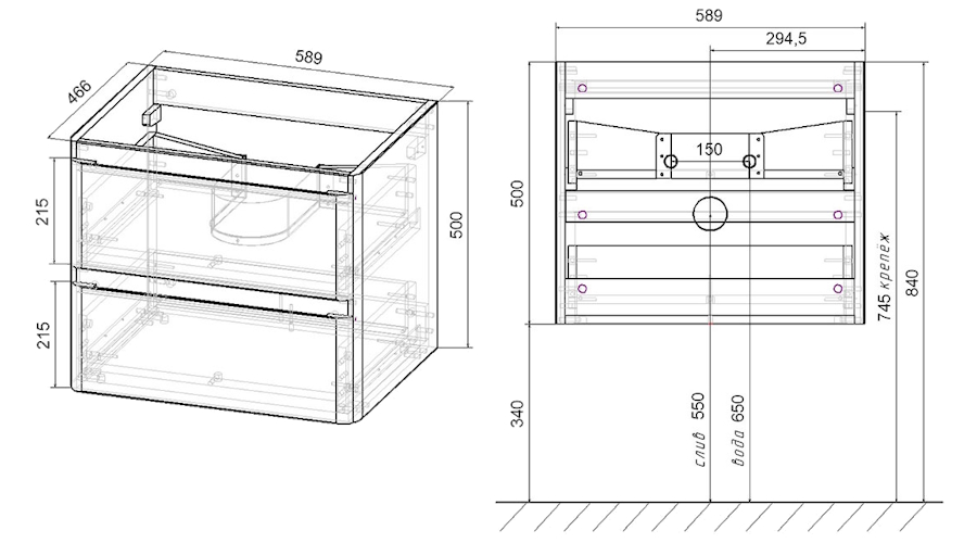 Схема (детальная фотография), под дерево