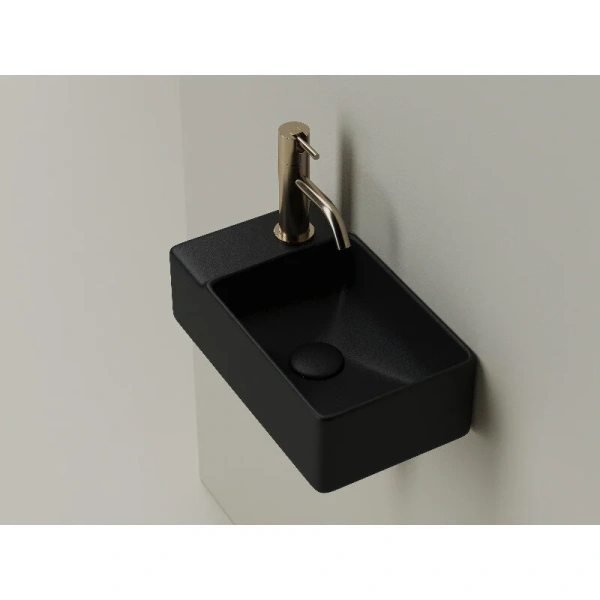 Раковина Ceramica Nova Element 40 см прямоугольная CN5046MB (детальная фотография), маленькие, прямоугольной формы