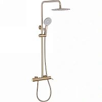 Душевая стойка Abber Emotion золото матовое