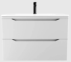 Тумба под раковину подвесная Style Line Марелла Люкс Plus 80 см белый матовый антискрейтч