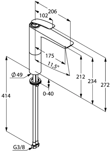 Смеситель для раковины Kludi Balance белый 522969175 (детальная фотография), современные, hi-tech