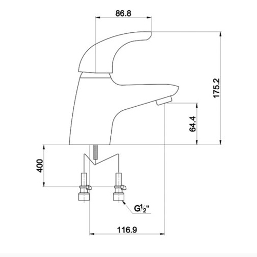 Схема (детальная фотография), для раковины