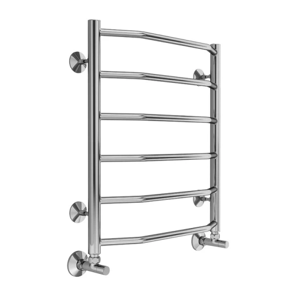 Полотенцесушитель водяной Terminus Виктория П6 500х600 нержавеющая сталь 4670078530080 (детальная фотография), хром