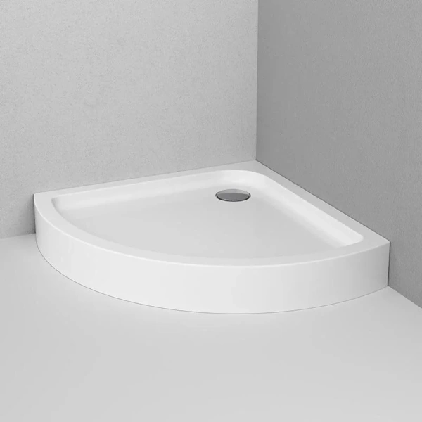 Душевой поддон Am.Pm Like Solo Slide 90x90 см белый W83T-315-090W (детальная фотография), средние от 15 до 30 см