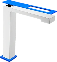 Смеситель для раковины Boheme Q белый/синий