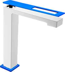 Смеситель для раковины Boheme Q белый/синий