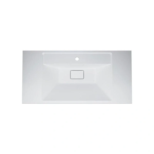 Раковина мебельная Am.Pm Inspire V2.0 100 см из искусственного мрамора M50AWPX1001WG (детальная фотография)