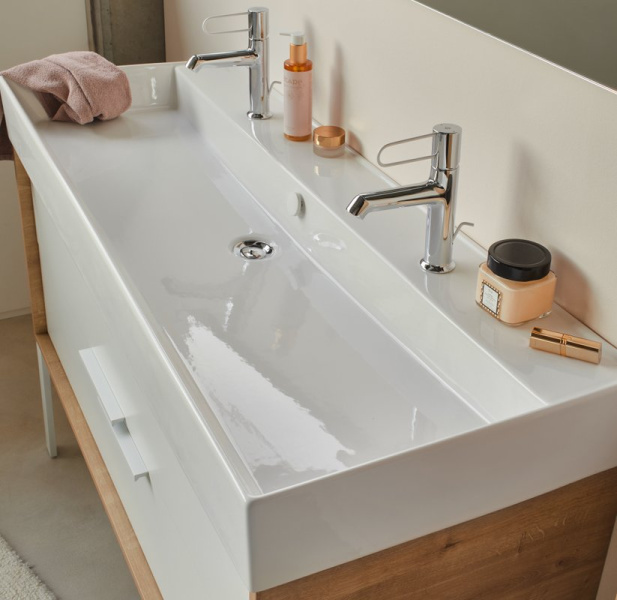 Раковина Jacob Delafon Vivienne 120 см белая EXBK112-00 (детальная фотография), современные, hi-tech