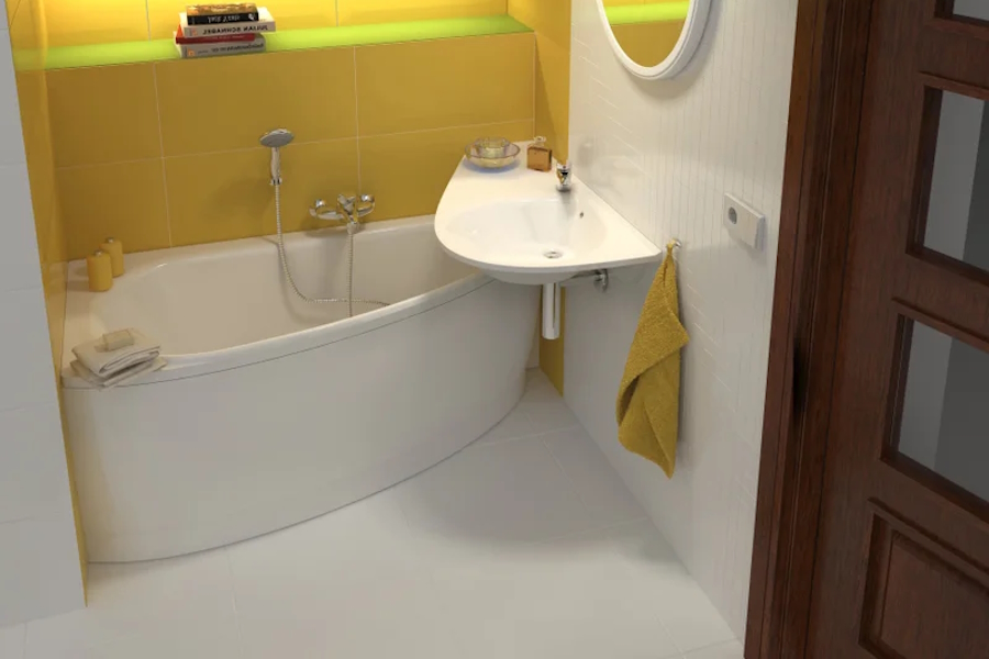 Ванна акриловая Ravak Avocado 150х75 см левая CT01000000 (детальная фотография), 150x75 см