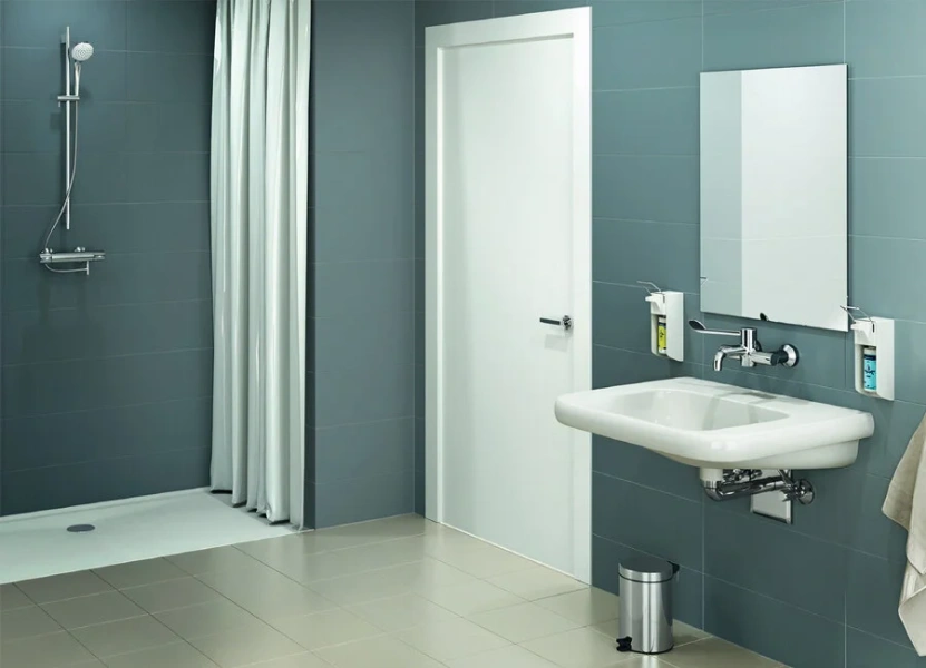 Смеситель для раковины Ideal Standard Ceraplus 2 термостатический A6691AA (детальная фотография), настенные