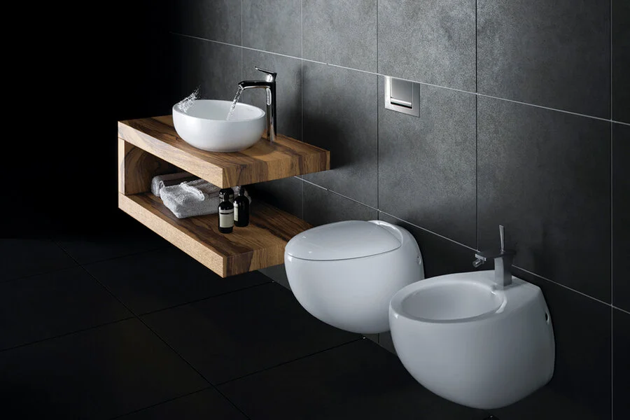 Раковина Sanita Luxe Ringo 53 см белая WB.CT/Ringo/53-N/WHT.G/S1 (детальная фотография), 55 см