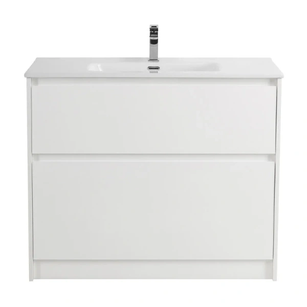 Тумба под раковину напольная BelBagno Kraft 100 см Bianco Opaco KRAFT-1000-2C-PIA-BO (детальная фотография)