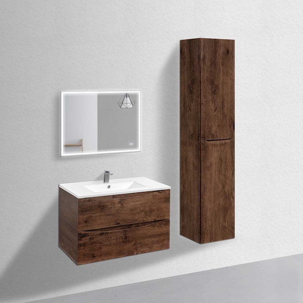 Тумба под раковину подвесная Vincea Mia 80,7 см R.Wood VMC-2MC800RW (детальная фотография), нет в наличии