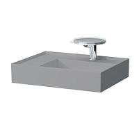 Раковина накладная левая, цвет серый матовый, Laufen Kartell