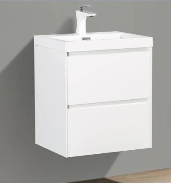 Тумба под раковину подвесная BelBagno Pietra Mini 50 см bianco lucido PIETRA MINI-500-2C-SO-BL (детальная фотография)