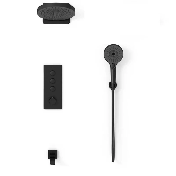 Душевой комплект Vincea черный VSFW-433TI1MB (детальная фотография)