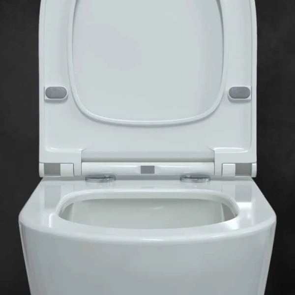 Унитаз подвесной BERGES Mascon безободковый 082128 (детальная фотография), круглой формы