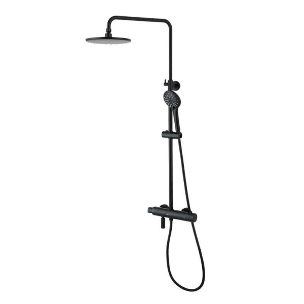 Душевая стойка Lemark Bronx черный LM3772BL (детальная фотография)