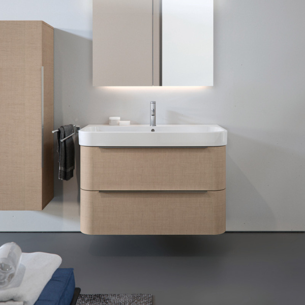 Раковина Duravit Happy D.2 80 см с одним отверстием под смеситель 2318800000 (детальная фотография), современные, hi-tech