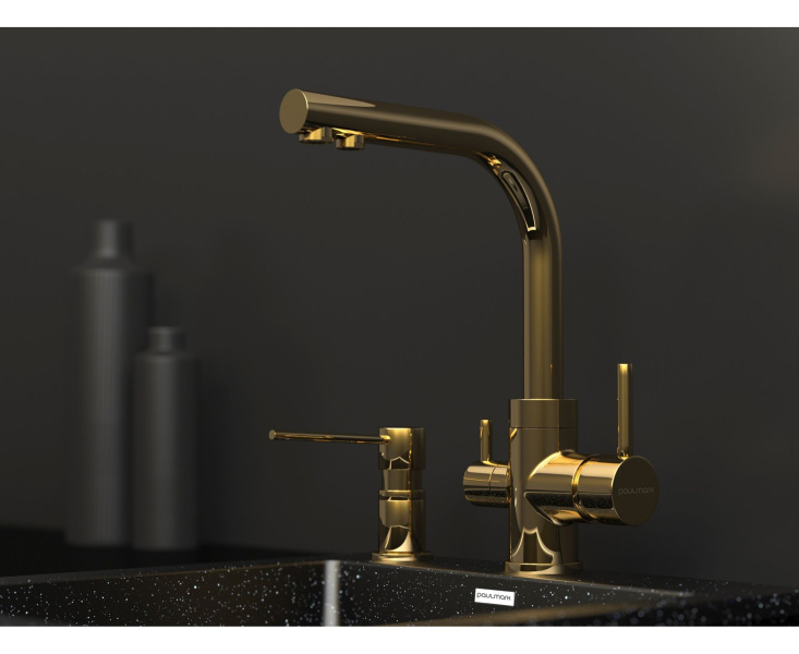 Дозатор Paulmark Kraft золото D003-G (детальная фотография), в наличии