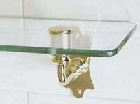 Полка со стеклом для ванной, цвет светлое золото, Devon&Devon Mayfair