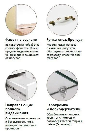 Тумба напольная Style Line Олеандр-2 60 см рельеф пастель ЛС-00000475 (детальная фотография), напольные